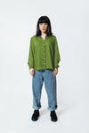 Silk Blouse in Amazon Green SHIRT ATTIR-WOMEN