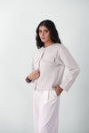 Sweatshirt Cardigan in Stone CARDIGAN ATTIR-WOMEN
