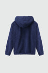 Teddy Fur Oversized Hood in Navy HOODIE ATTIR-UNISEX