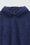 Teddy Fur Oversized Hood in Navy HOODIE ATTIR-UNISEX