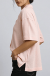 Textured Resort Collar Shirt in Pastel Pink SHIRT ATTIR-UNISEX