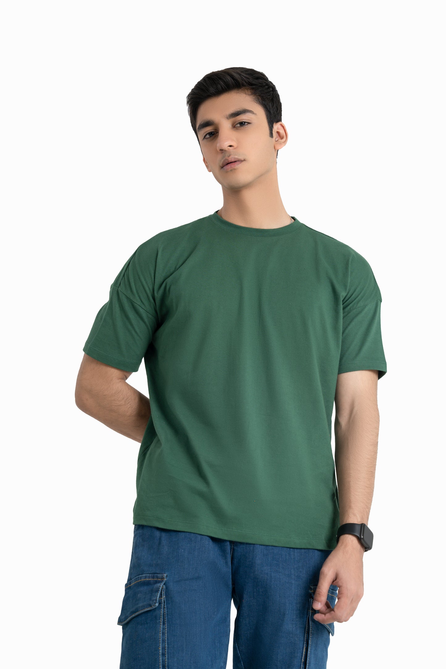 Oversized T-shirt in Forest Green