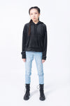 Velour Hoodie in Black HOODIE ATTIR-WOMEN