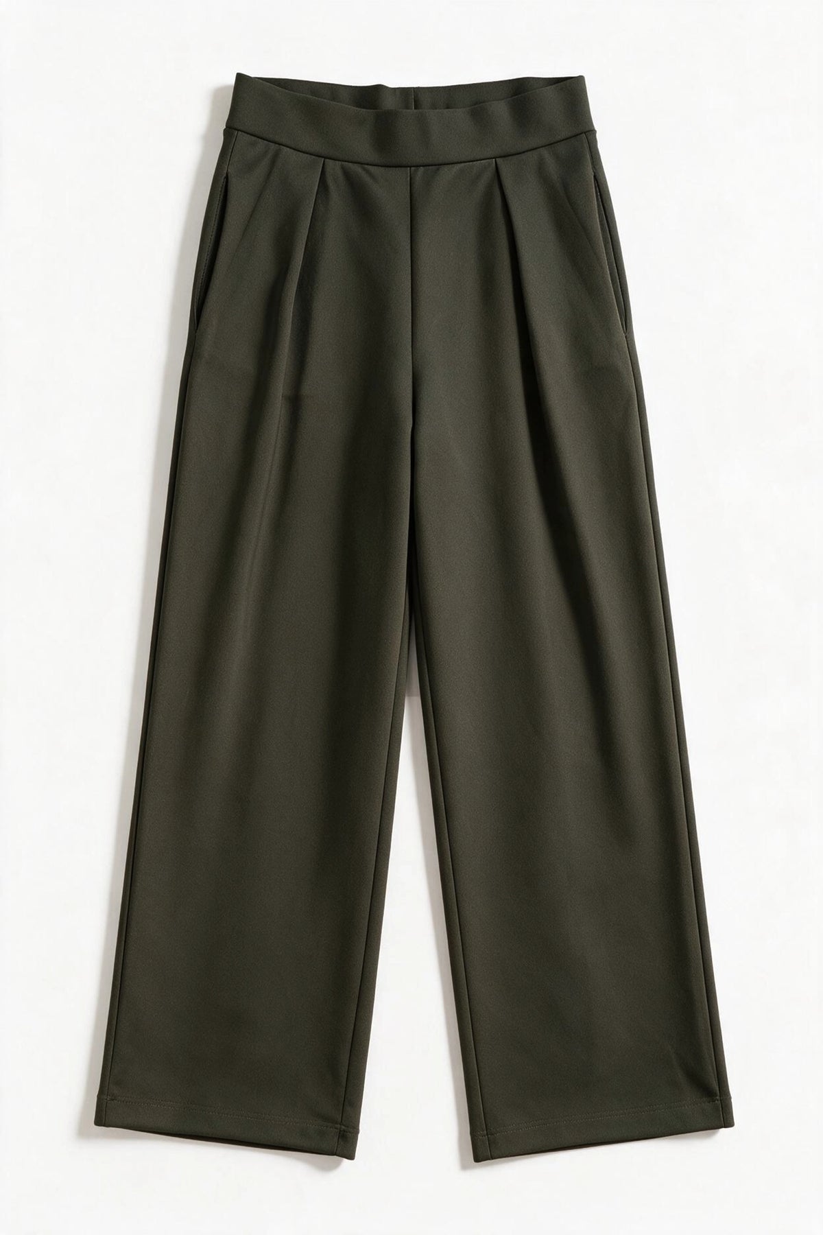 Reverse Pleated Technical Trouser / OLIVE TROUSER ATTIR-WOMEN