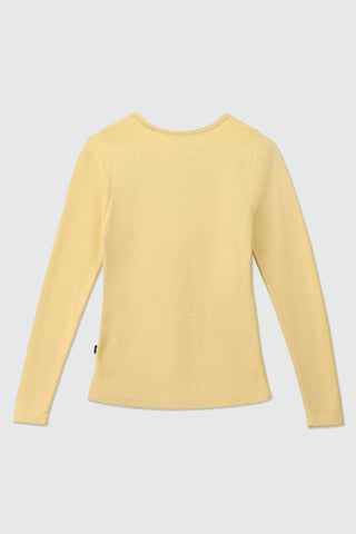 Sweetheart Neck Top in Butter Yellow