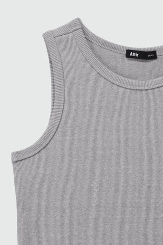 Muscle-fit Tank Top in Heather Grey