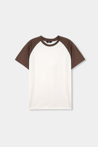 Baseball T-shirt in Wood Brown