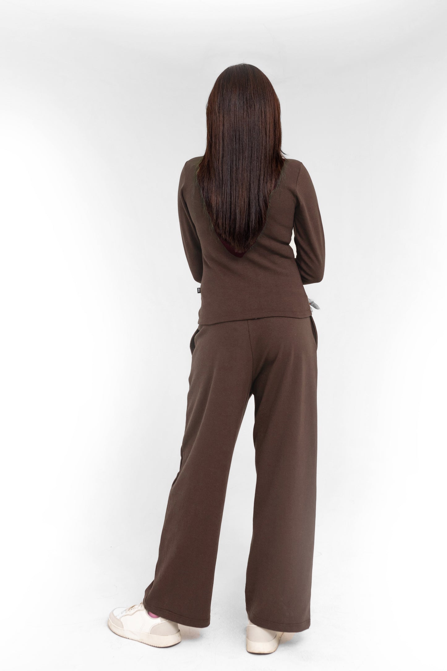 Stretchy Co-ord Set in Brown