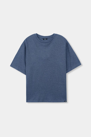 Oversized T-shirt in Denim Blue