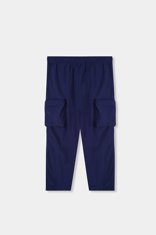 Nylon Parachute Trouser in Navy