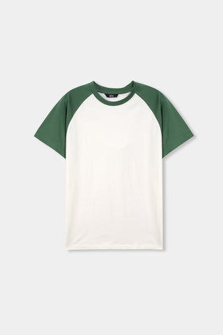 Baseball T-shirt in Fern Green