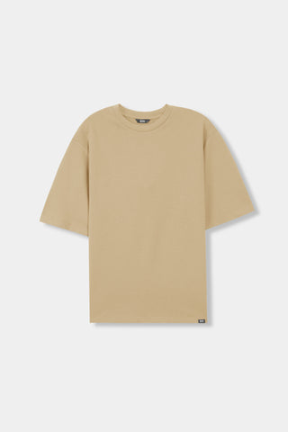 Boxy Cut T-shirt in Beige