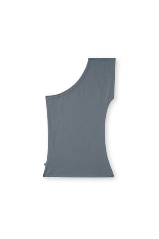 One Shoulder Top in Grey