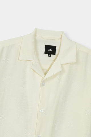 Embossed Camp Collar Shirt