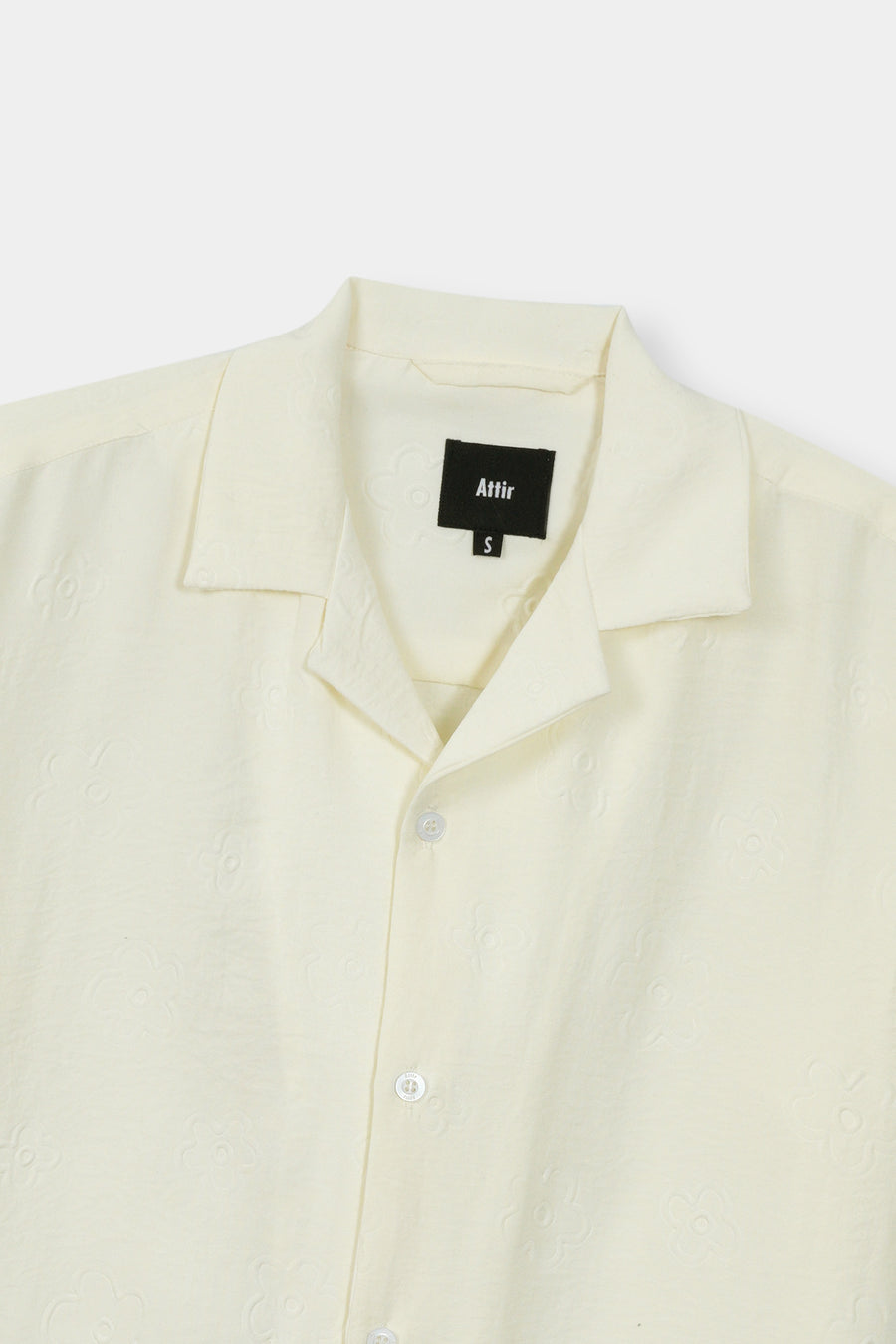 Embossed Camp Collar Shirt