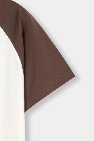 Baseball T-shirt in Wood Brown