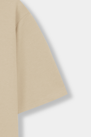 Boxy Cut T-shirt in Stone