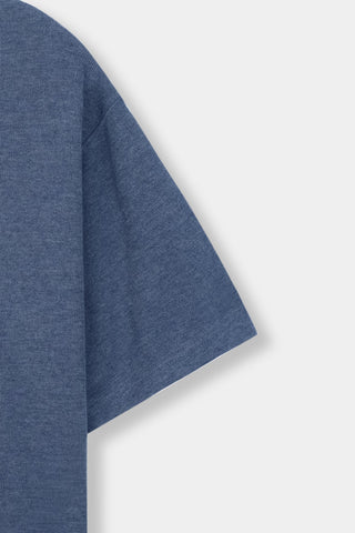 Oversized T-shirt in Denim Blue