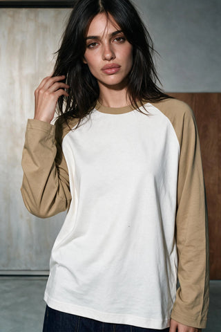 Raglan Cotton T-shirt TEE ATTIR-UNISEX
