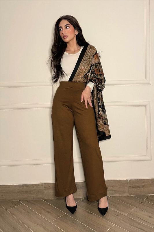 Culottes Trousers in Brown