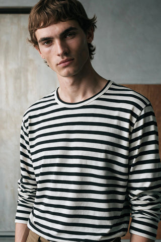 Long Sleeves Striped T-shirt TEE ATTIR-MEN