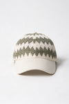 Crochet Panel Baseball Cap / OLIVE CAP ATTIR-UNISEX