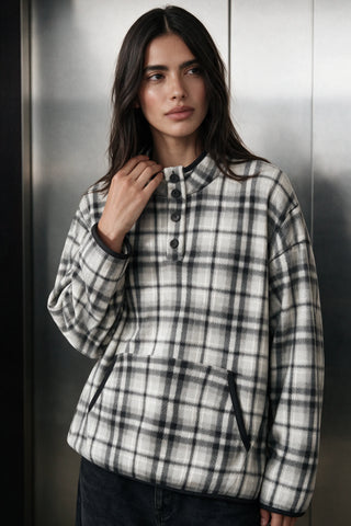 Flannel Mock Neck / GREY FLANNEL MOCKNECK ATTIR-MEN