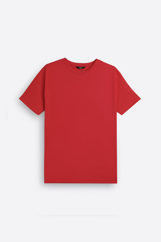 Basic T-shirt in Crimson Red