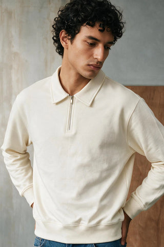 Relaxed-fit Zip-up Polo Shirt POLO ATTIR-MEN