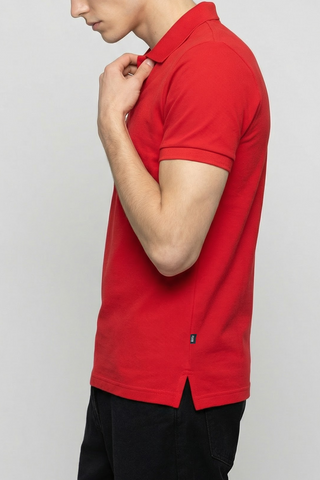 Revere Polo Shirt in Crimson Red