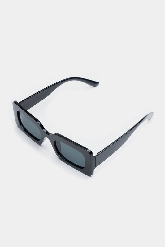 Mid Square Sunglasses in Black