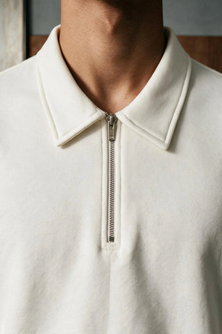 Relaxed-fit Zip-up Polo Shirt POLO ATTIR-MEN