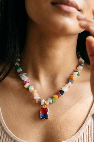 Multicolour Charm Necklace NECKLACE ATTIR-WOMEN