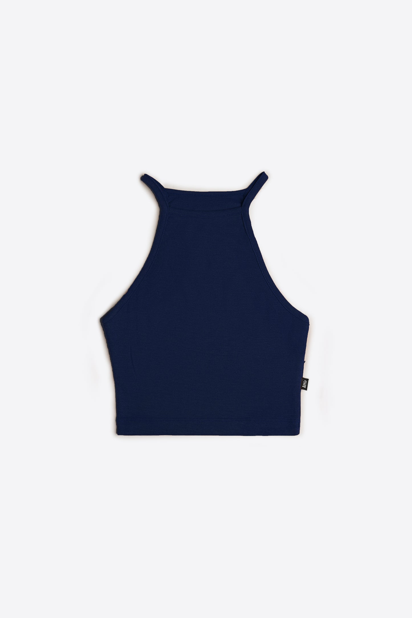 Sleeveless Crop Top in Dark Navy