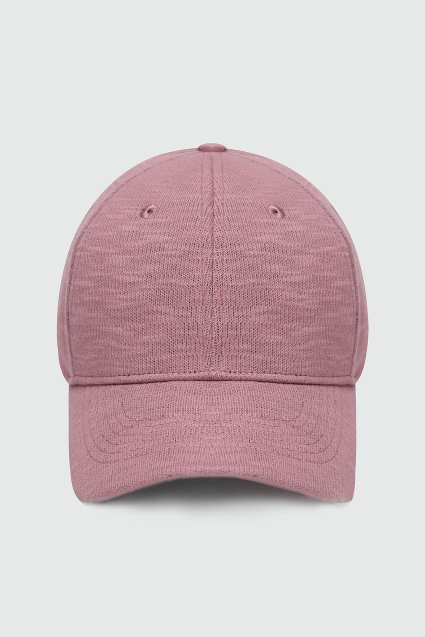 Waffle Textured Baseball Cap in Pink CAP ATTIR-UNISEX