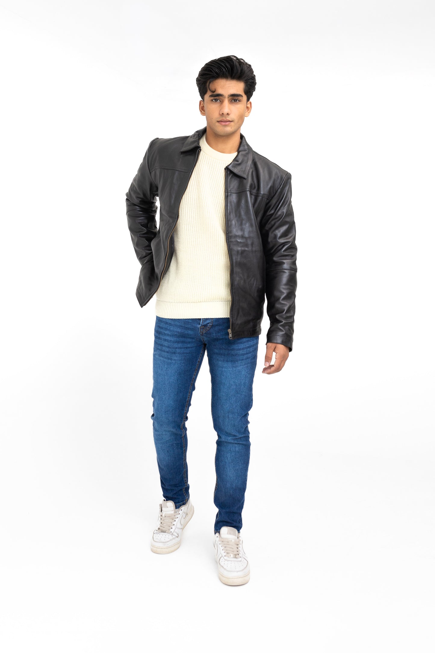 Classic Style Leather Jacket