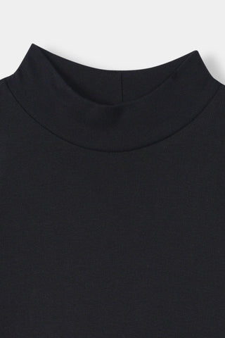 Mock Neck Top in Black