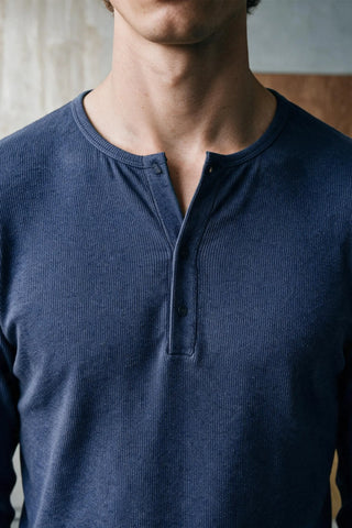 Rib-Knit Henley T-shirt HENLEY ATTIR-MEN