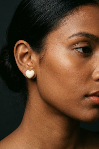 Pearl Button Earrings EARRING ATTIR-WOMEN