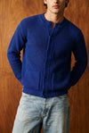 Rib-Knit Cardigan Jumper in Lapis Blue CARDIGAN ATTIR-MEN