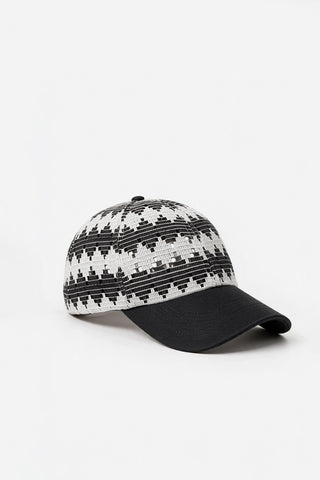 Crochet Panel Baseball Cap / GREY CAP ATTIR-UNISEX