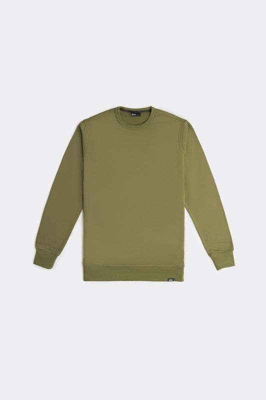 Basic Sweatshirt in Olive