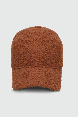 Teddy Fur Baseball Cap in Brown CAP ATTIR-UNISEX