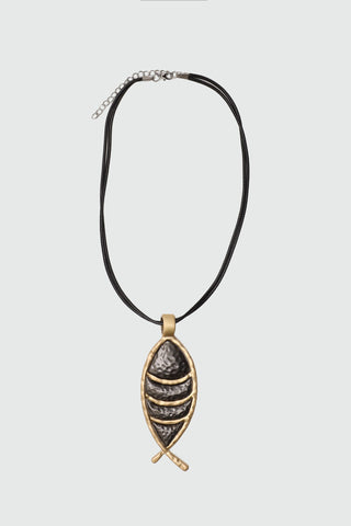 Sculpted Drop Pendant Necklace NECKLACE ATTIR-WOMEN