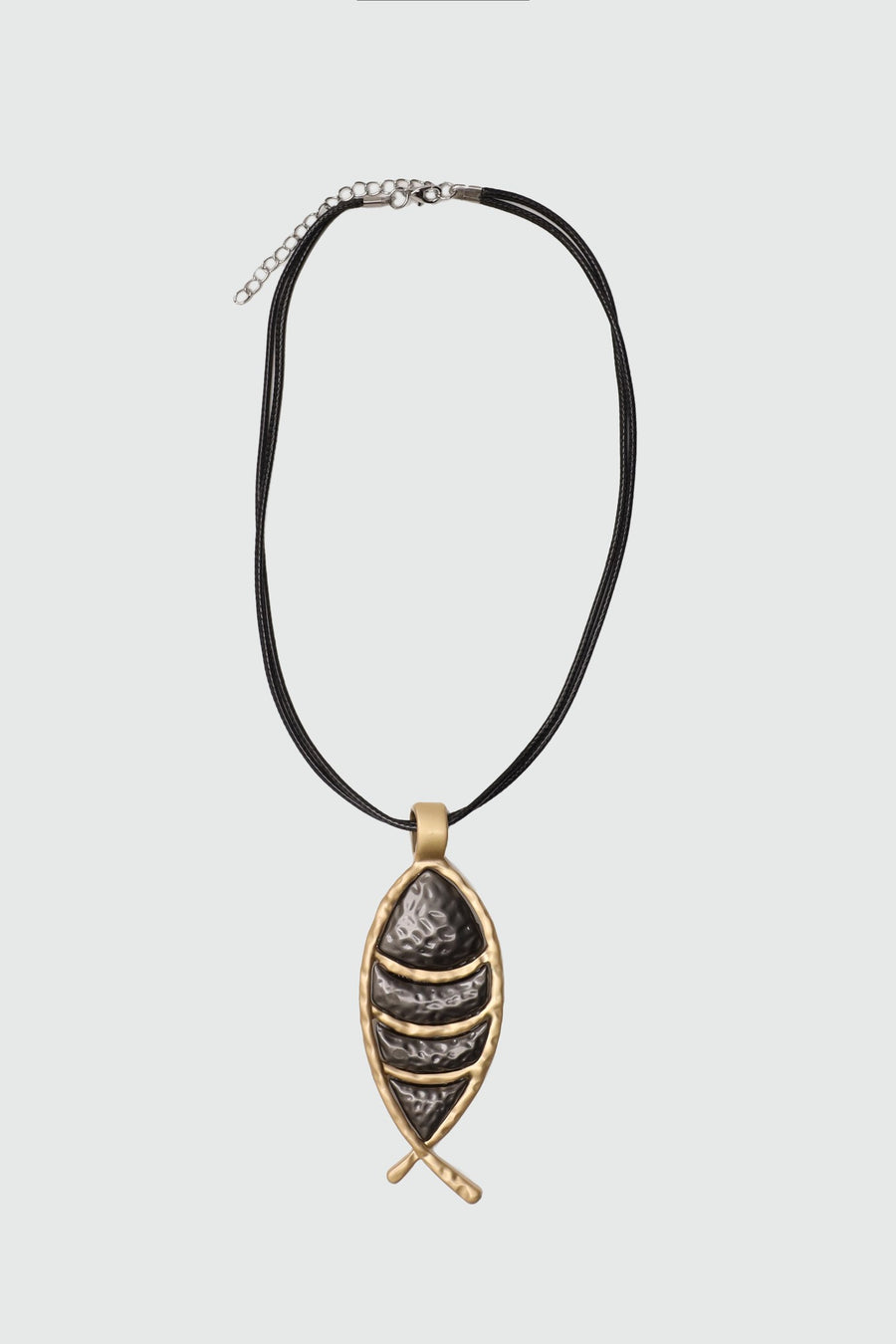 Sculpted Drop Pendant Necklace