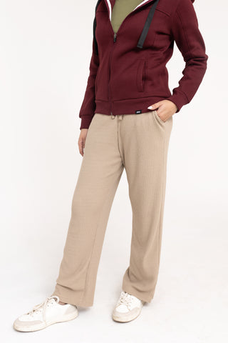 Supersoft Zip-up Hoodie in Maroon