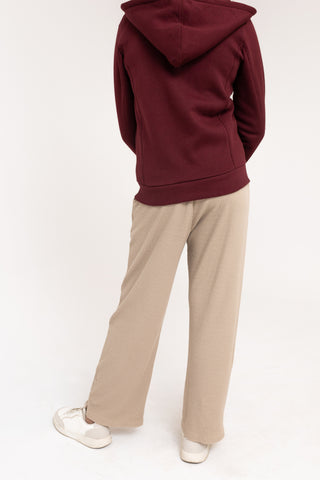 Supersoft Zip-up Hoodie in Maroon