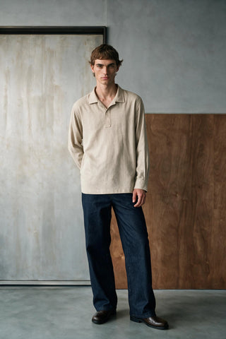 Long Sleeves Placket Detail Shirt SHIRT ATTIR-MEN