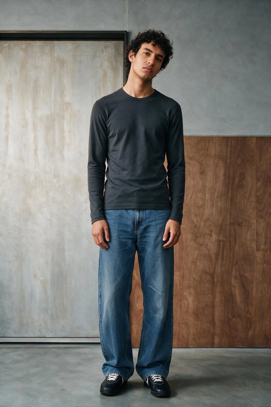 Long Sleeves Perfect T-shirt /  GRAY