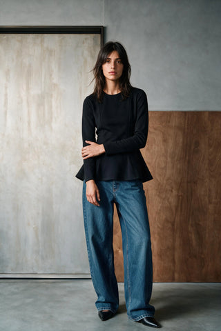 Effortless Peplum Top TOP ATTIR-WOMEN